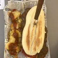 Serranito sinjamón y seitan  at Vegan Rock in Sevilla