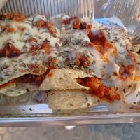 Nachos with cheese at Vegan Rock in Sevilla