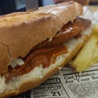 Serranito de seitan y bacon at Vegan Rock in Sevilla