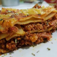Lasagna  at Vegan Rock in Sevilla