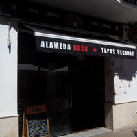 the bar at Vegan Rock in Sevilla