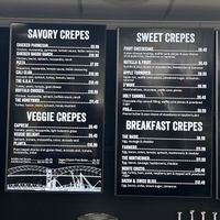 Menu!  at Oh Crêpe! in Sault Ste Marie
