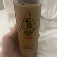 Standard brown sugar boba oat milk tea   at Boba Island  in Larnaka