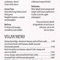 Vegan Meals and Tea  at Oroma Coffee & Brunch in Cataluña