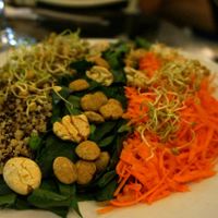 Super food salad (Vegan) at Dawn on the Amazon Cafe in Iquitos