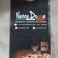 Menu at Nonno Degga Pizzaria in São Paulo