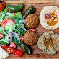 Veggie Combo at Millbrae Kebabs & Gyros in Millbrae