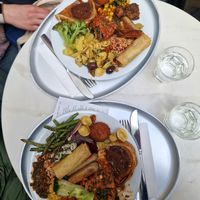 Plate on top (27 €) // Plate on bottom (34€) at Tibits - Gurtengasse in Bern