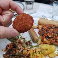Fried cheese ball at Tibits - Gurtengasse in Bern