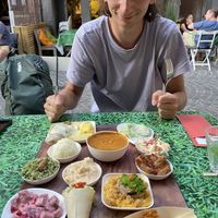 The selection of the buffet ( corona)  at De Rosenobel in Antwerpen