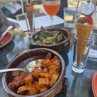 Patatas Bravas, shishito pepper at L Campo in Livermore