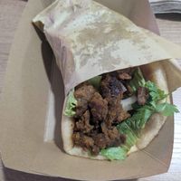 Gyros at Sacred Garden Plant Based Deli in Rhodes