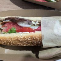 Italian Sub Sandwich at Sacred Garden Plant Based Deli in Rhodes