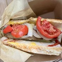 Country sausage   at Sacred Garden Plant Based Deli in Rhodes