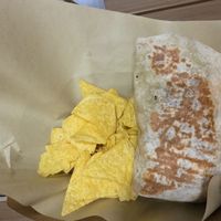 Burrito at Sacred Garden Plant Based Deli in Rhodes