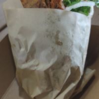 Gyros pita at Sacred Garden Plant Based Deli in Rhodes