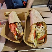 Country sausage, Italian Sub Sandwich at Sacred Garden Plant Based Deli in Rhodes