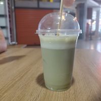 Matcha at Sacred Garden Plant Based Deli in Rhodes