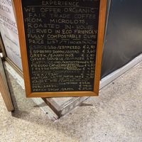menu (drinks) at Sacred Garden Plant Based Deli in Rhodes