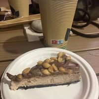 Snickers Cheese Cake  at Sacred Garden Plant Based Deli in Rhodes