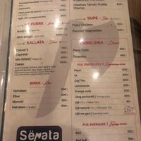 Menu part two at Steak house Restaurant Sepata in Qarku I Vlorës