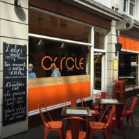 outside at Circle Cafe Bar in Carlisle