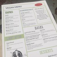 Vegan Menu at Circle Cafe Bar in Carlisle