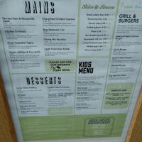 not the vegan menu at Circle Cafe Bar in Carlisle