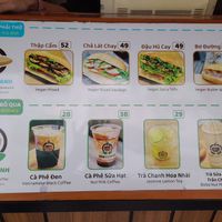 Menu at Bánh Mì XANH - 148B Đề Thám in Ho Chi Minh City