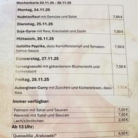 Fully vegan menu  at Carotteria in Bautzen