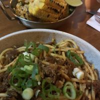 cauliflower bolognese and charred corn from the evening osteria menu   at True North in Coburg