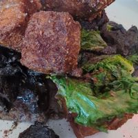 Kale 'Em All - vegan option with salt and pepper tofu!  #Veganuary at True North in Coburg