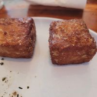 Salt and pepper tofu, which was neither salty nor peppery, but dry and smelt weird. No sauce with it. at True North in Coburg