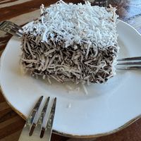 Gooey Coconut Covered Browniees  at True North in Coburg