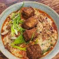 Oatis Redding - Savoury Oats with mushroom, kimchi, tofu at True North in Coburg
