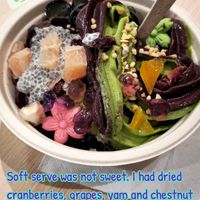 Acai and matcha soft serve at The Açaí Teahouse in Central Singapore