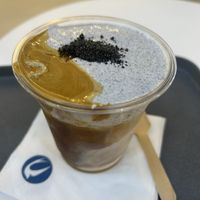  Black sesame latte  at Nuldam Space Singapore in Central Singapore