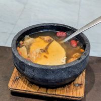 Vegan Stone Pot Herbal Fish at Xing Hua Vegetarian Restaurant in Central Singapore