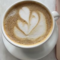 Almond milk latte  at Redchurch Cafe + Gallery in Hamilton