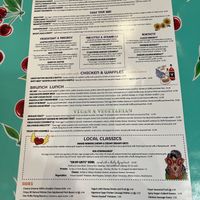 Menu page 1, with Vegan/Vegetarian section  at The Flying Biscuit Cafe in Macon