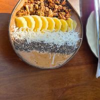 Cocoa, coffee and banana smoothie bowl at An Mộc Nhiên in Da Nang