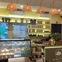 The lovely dessert case at An Mộc Nhiên in Da Nang