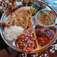 Curry night, plenty of food and super tasty at Big Scoffs Diner in Leeds