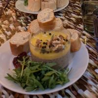 Homemade pate for starters at Big Scoffs Diner in Leeds