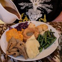 Seitan Turkey Sunday Roast at Big Scoffs Diner in Leeds