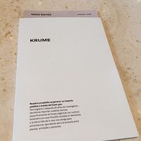 Krume Backer's Menu at Krume Bäcker in Provincia De Panamá