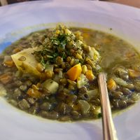 Lentils stew  at Aterina in Korcula