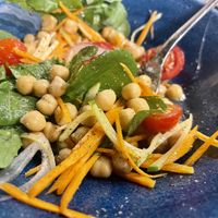 Chickpea salad  at Aterina in Korcula