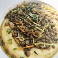 Lentil dish  at Aterina in Korcula