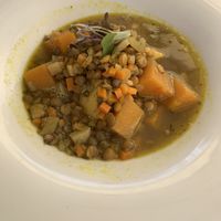 Lentil dish   at Aterina in Korcula